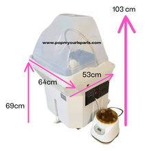 Charger l'image dans la galerie, YUMI Bac HEAD SPA portatif 60L avec machine vapeur, arceau, pommeau de douche - POPMYCURLS BOX PARIS