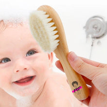 Charger l'image dans la galerie, Brosse à cheveux pour Bébé en poils de chèvre. - POPMYCURLS BOX PARIS