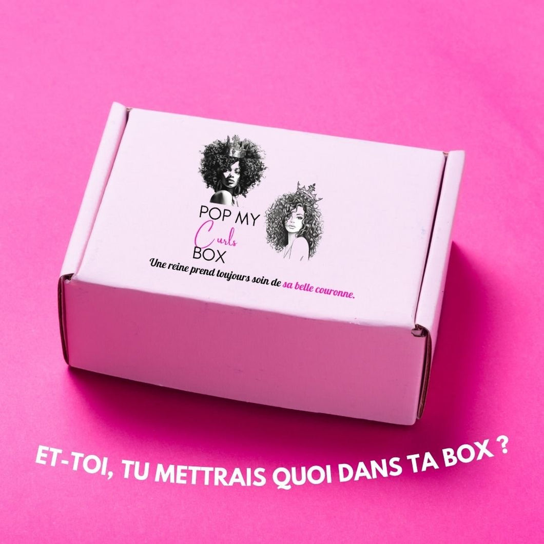 Box POPMYCURLS classique vide - POPMYCURLS BOX PARIS