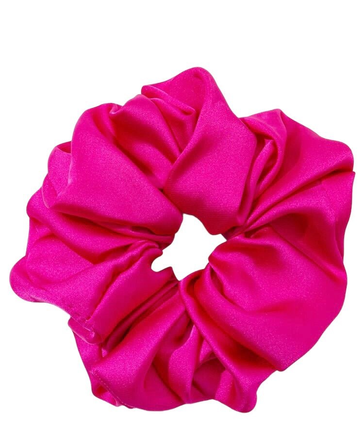 Chouchou surdimensionné XL en satin rose - POPMYCURLS BOX PARIS