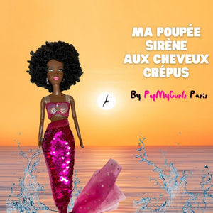 Les poupées Barbie "Sirène" aux cheveux bouclés et crépus - POPMYCURLS BOX PARIS