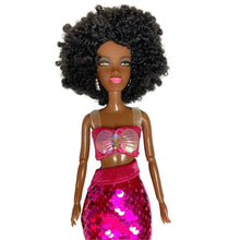 Load image into Gallery viewer, Les poupées Barbie &quot;Sirène&quot; aux cheveux bouclés et crépus - POPMYCURLS BOX PARIS
